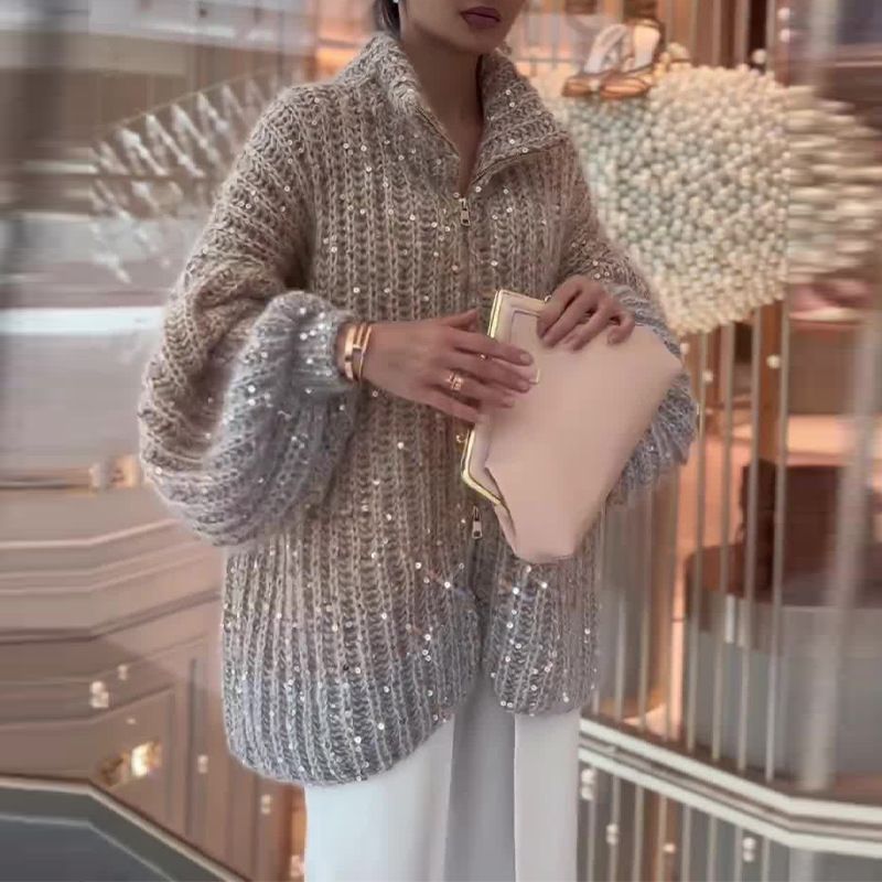 Lynza™ | Glitterstickad Tröja
