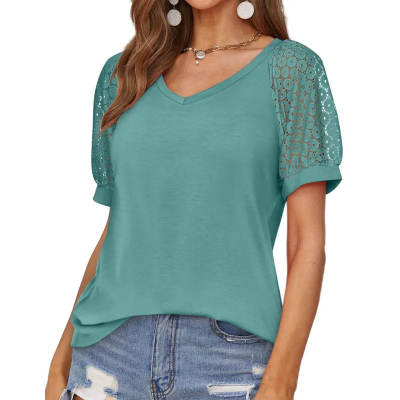 LynzaStyle Stelle ™️|T-shirt med Stilfulla Detaljer