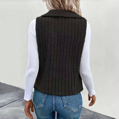 Freja™️|Ensfärgad avslappnad cardigan