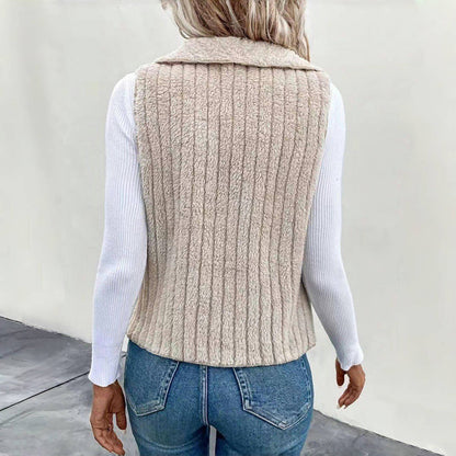 Freja™️|Ensfärgad avslappnad cardigan