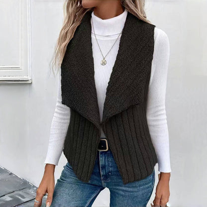 Freja™️|Ensfärgad avslappnad cardigan