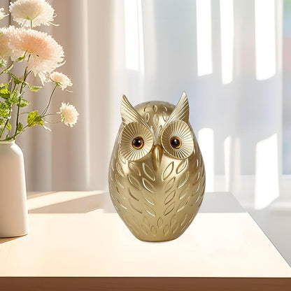 Luna™ | Ugglefigur med guldfinish