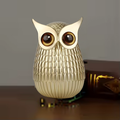 Luna™ | Ugglefigur med guldfinish