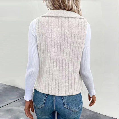Freja™️|Ensfärgad avslappnad cardigan