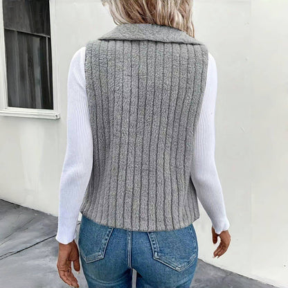 Freja™️|Ensfärgad avslappnad cardigan